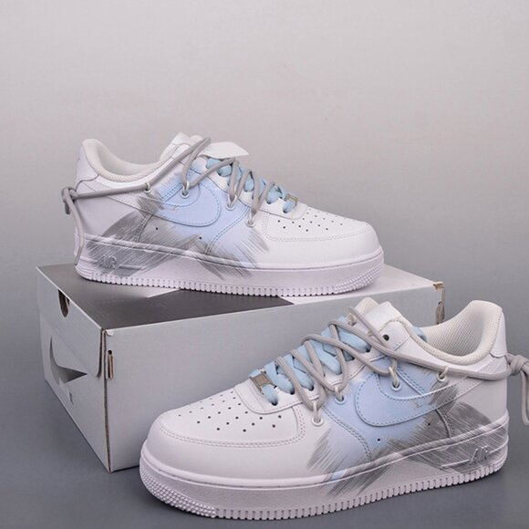 Nike Air Force 1 Low Graffiti Blue - Picture 1 of 9